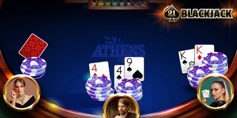 Không nên tách 2 lá bài 10 trong Blackjack online